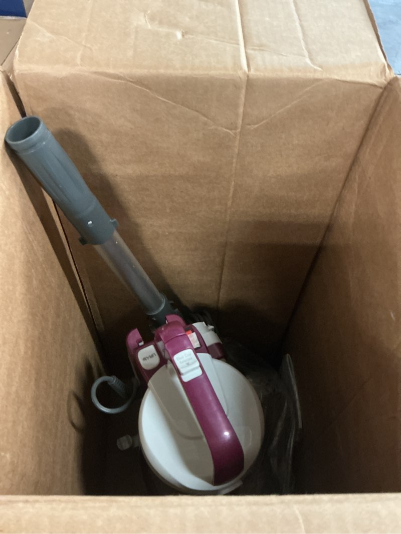 Condition photo showing As Is for kenmore du5092 bagless upright vacuum lift-up carpet vacuum cleaner 2-motor power suction with hair eliminator brushroll, pet handi-mate, 2l, wine w/lift-up design