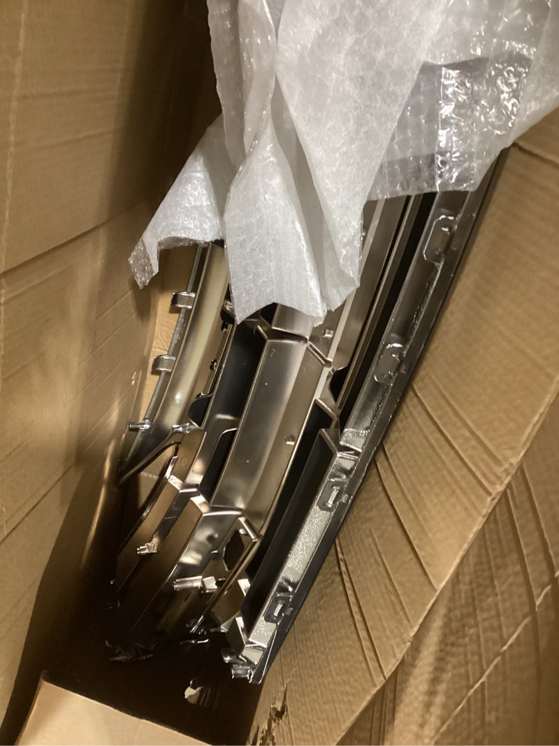 Condition photo showing Good Condition for x autohaux no.86350-f2ba0 front upper hood bumper grille grill for hyundai elantra 2019 2020 front upper bumper kidney grille grill black chrome silver tone