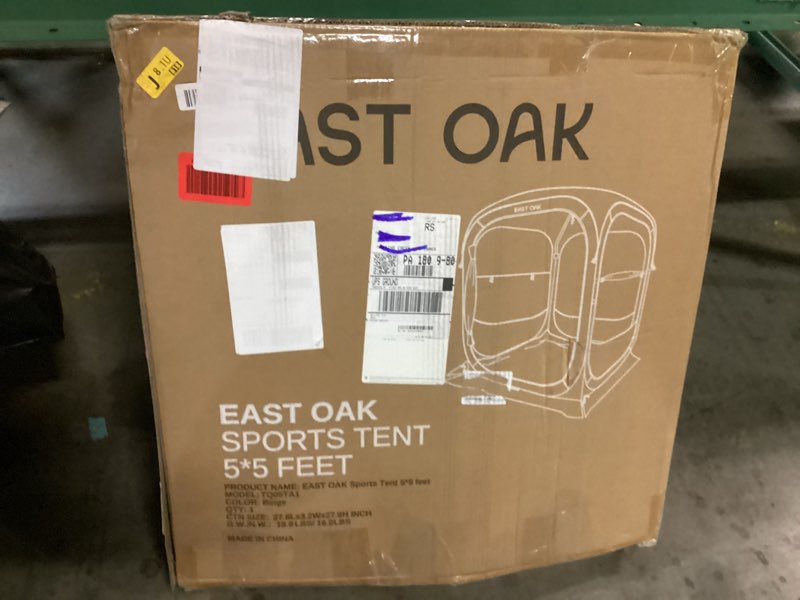 Condition photo showing New/Like New for east oak weather sports tent for fishing, sports event | pop up bubble tent instant sun & rain shelter | no condensation, spacious interior, ultra visibility | all weather protection beige 5×5 ft