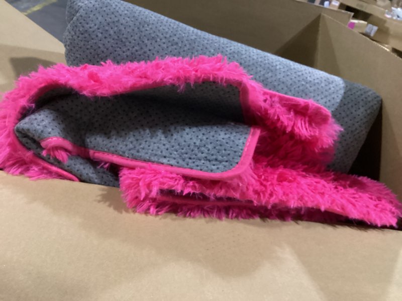 Condition photo showing Good Condition for Fluffy Rugs for Living Room, Soft Shaggy for Bedrooms, Hot Pink Area Rug for Bedroom, Cozy Fuzzy Carpet for Kids, Perfect Indoor Decor for Boys and Girls 6x9 Feet Hot Pink 6' x 9' (Rectangular)
