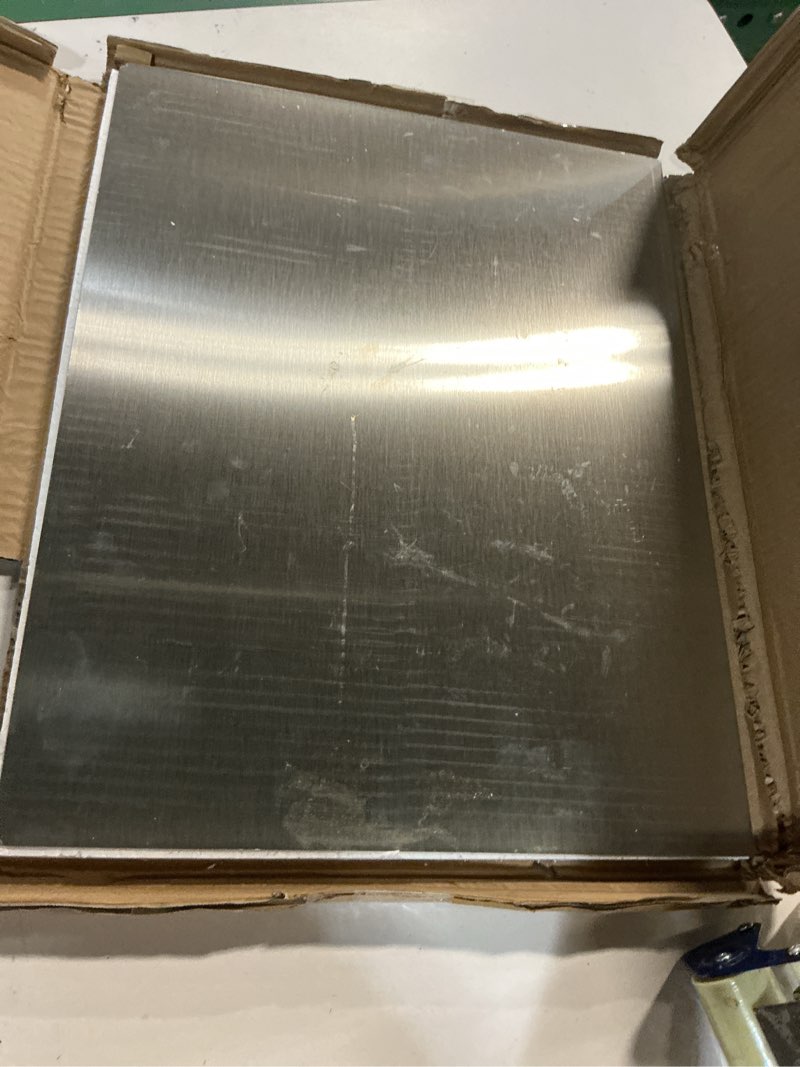 Condition photo showing Good Condition for otavilem stainless steel cutting boards for kitchen, kneading cutting board mats, metal cutting board for meat, fruits, vegetables, bread, and baking large cutting boards 19.7"l x 15.7"w