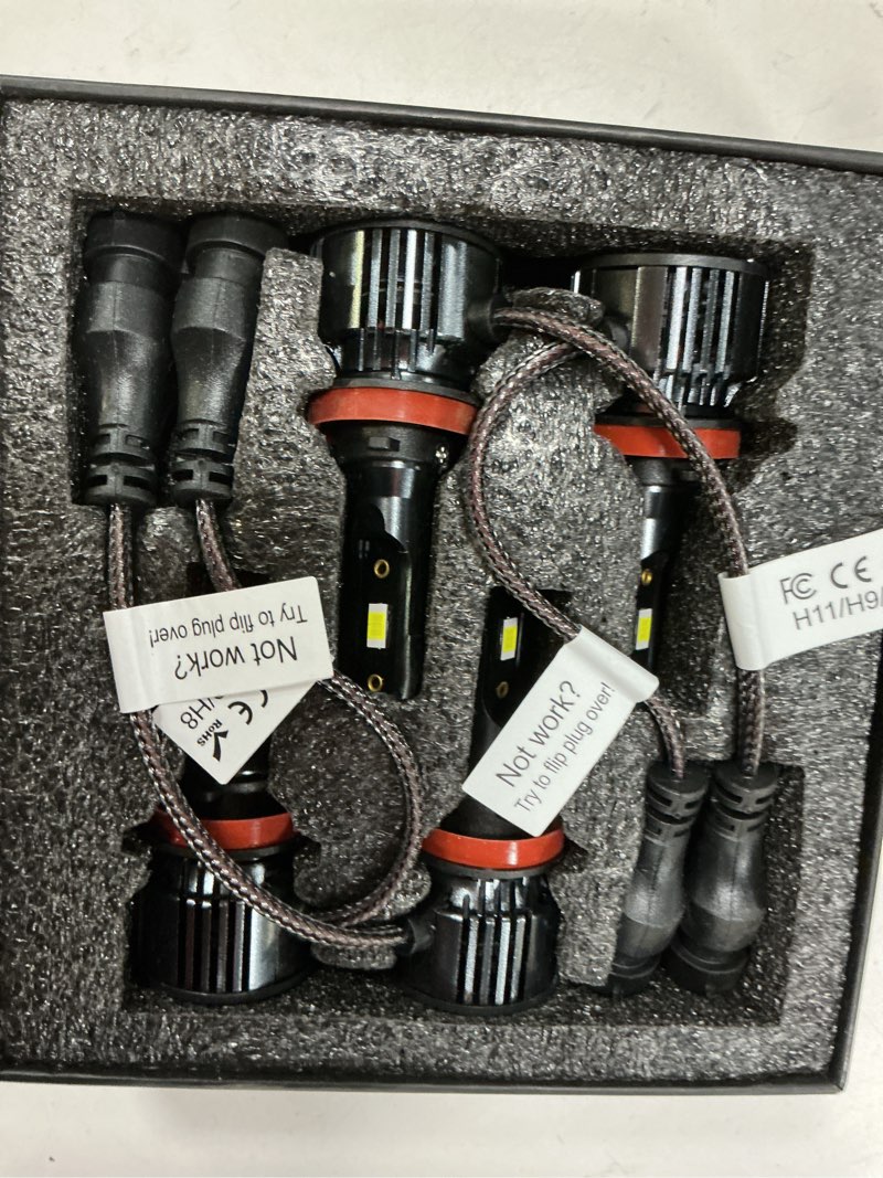 Condition photo showing New/Like New for for can am defender 2016-2023 lights bulb,6000k white for can-am utv front light kit, 4pcs year:2016-2023 for can am defender (h11h11)