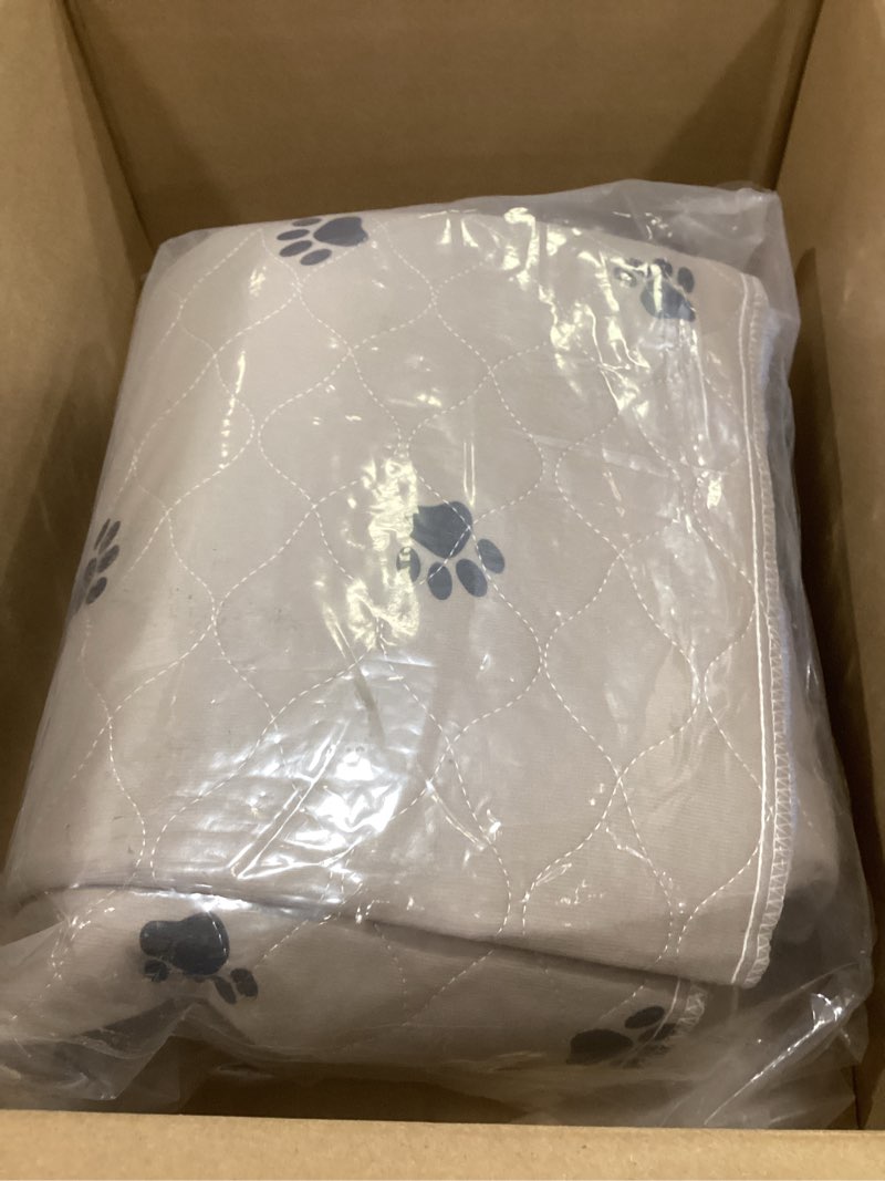 Condition photo showing Good Condition for washable dog pee pads with puppy grooming gloves,puppy pads,reusable pet training pads,large dog pee pad,waterproof pet pads for dog bed mat,super absorbing whelping pads 72x72 inch (pack of 1)