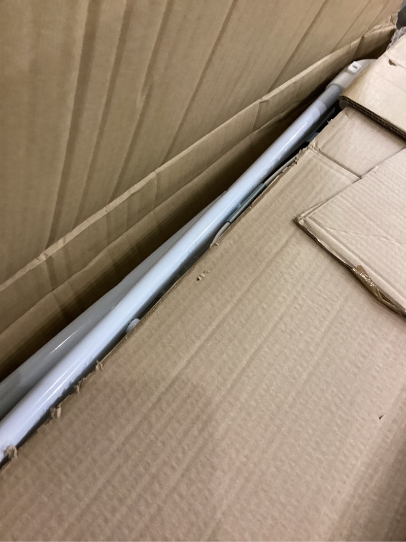 Condition photo showing As Is for Flash Furniture Hercules Series Plastic Folding Chair - White - 4 Pack 650LB Weight Capacity Comfortable Event Chair-Lightweight Folding Chair White Set of 4 Standard