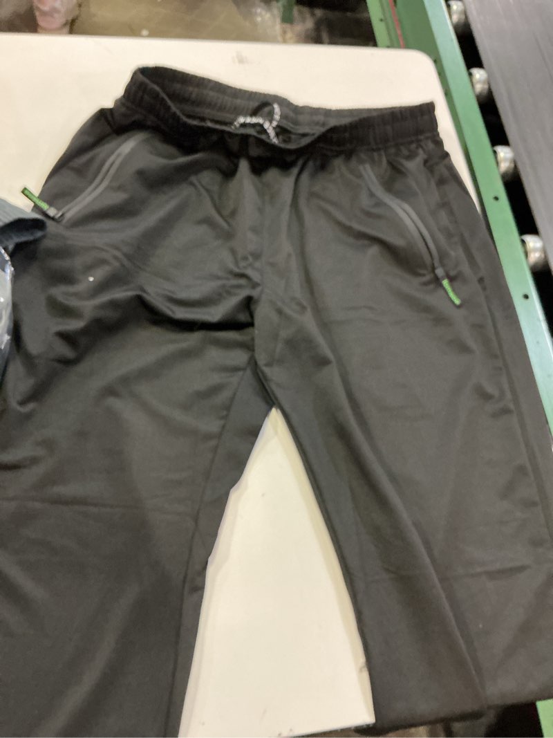 Condition photo showing Good Condition for 3 Pack Men's Athletic Pants with Zip Pockets, Lightweight Workout Sweat Pants Gifts for Men Black,dark Gray,navy MEDIUM 