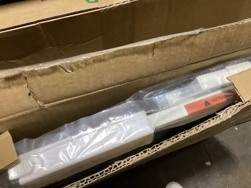 Condition photo showing Good Condition for 29-43" baby gate for stairs, 30" tall stair gate indoor, baby gates pressure mounted with auto-close/hold-open and anti-trip pedal, safety dog gate for stairs doorways, white white 29-43"*30"h