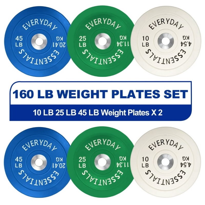 balancefrom olympic bumper plate weight plate with steel hub