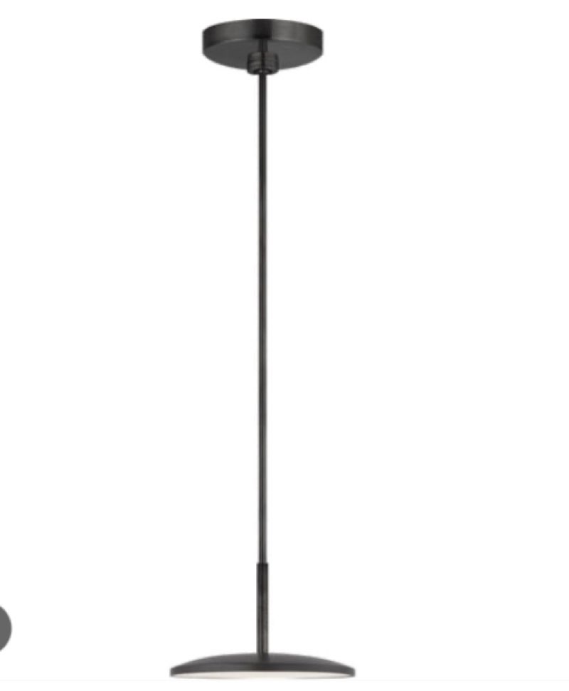 Peter Bristol Dot LED 9.5 inch Matte Black Pendant Ceiling Light in Matte Bronze