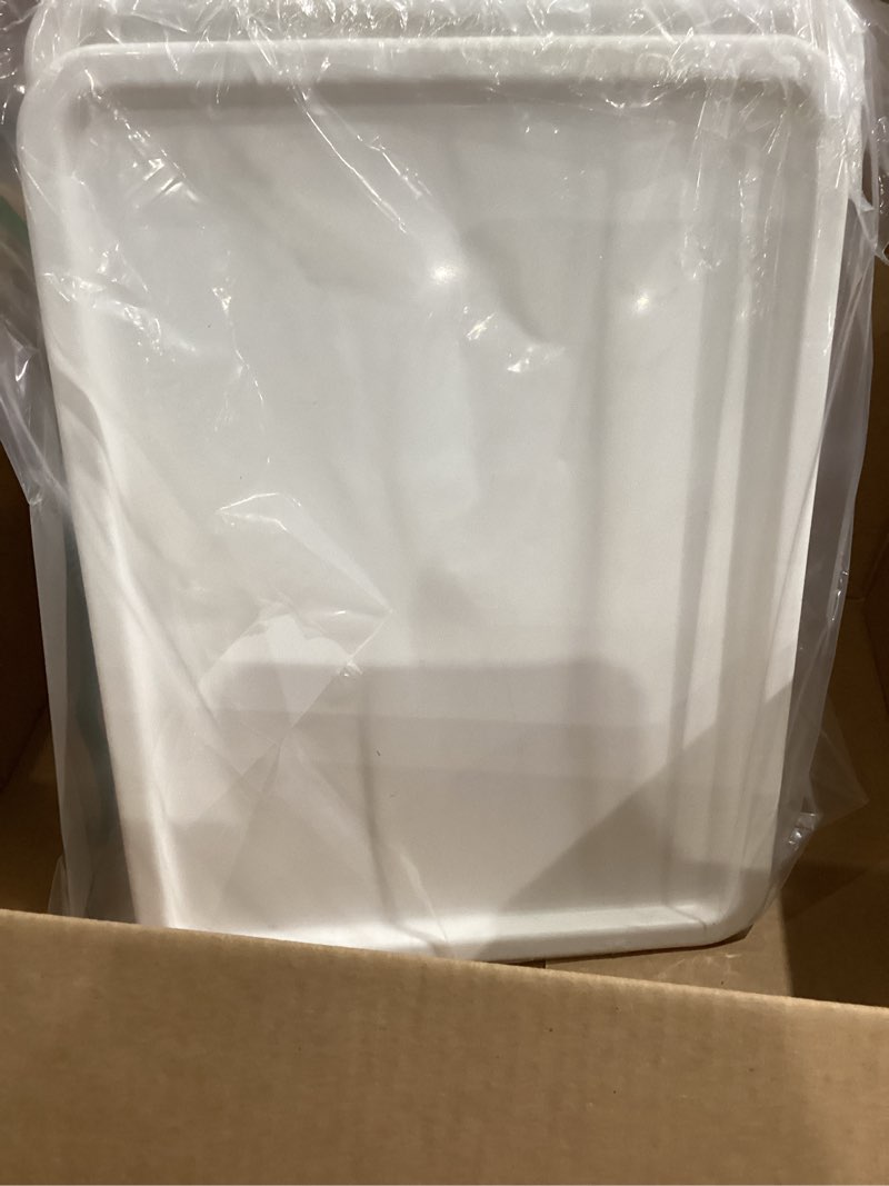 Condition photo showing New/Like New for gsm brands pizza dough proofing box - stackable commercial quality trays with covers (17.25 x 13 inches) - 2 trays and 2 covers