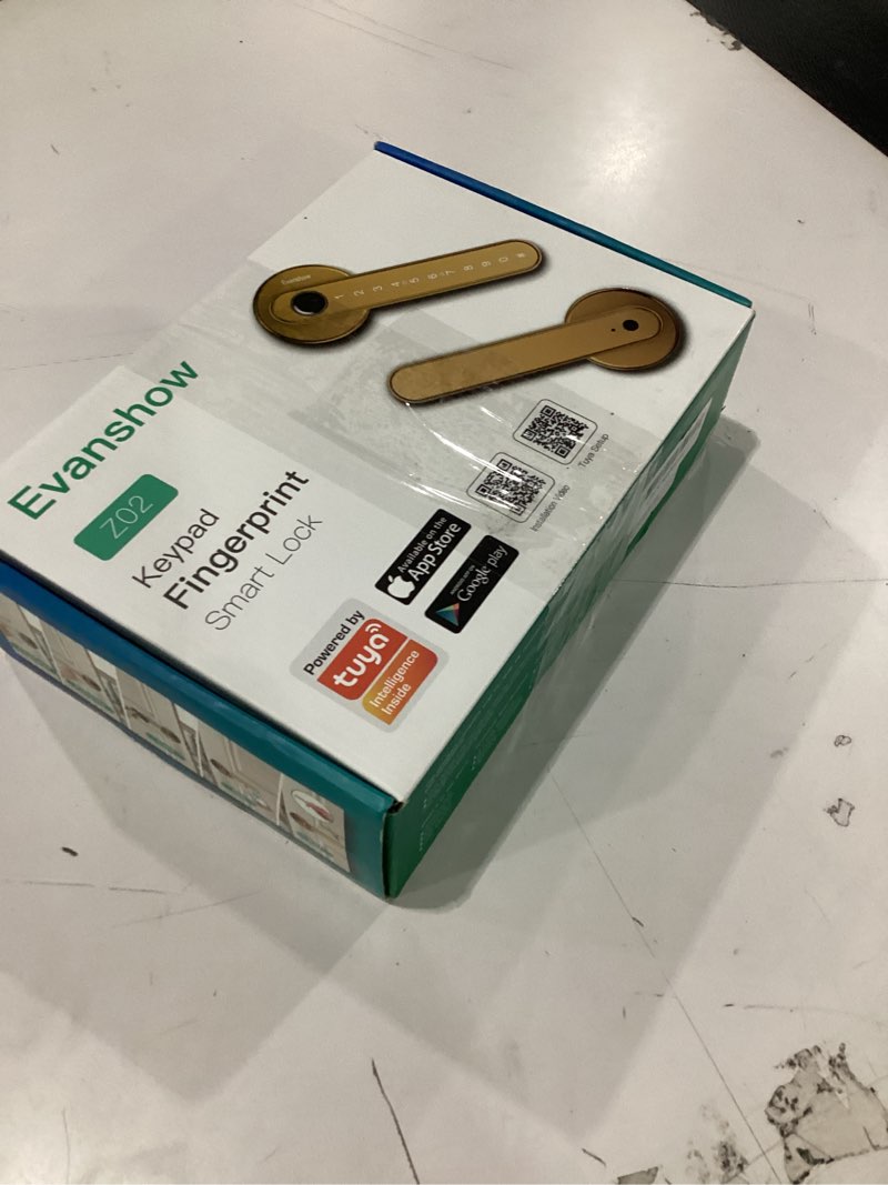 Condition photo showing Good Condition for Evanshow Smart Door Lock with Knob, Keyless Entry Door Locks with Handle, Fingerprint Door Knob for 