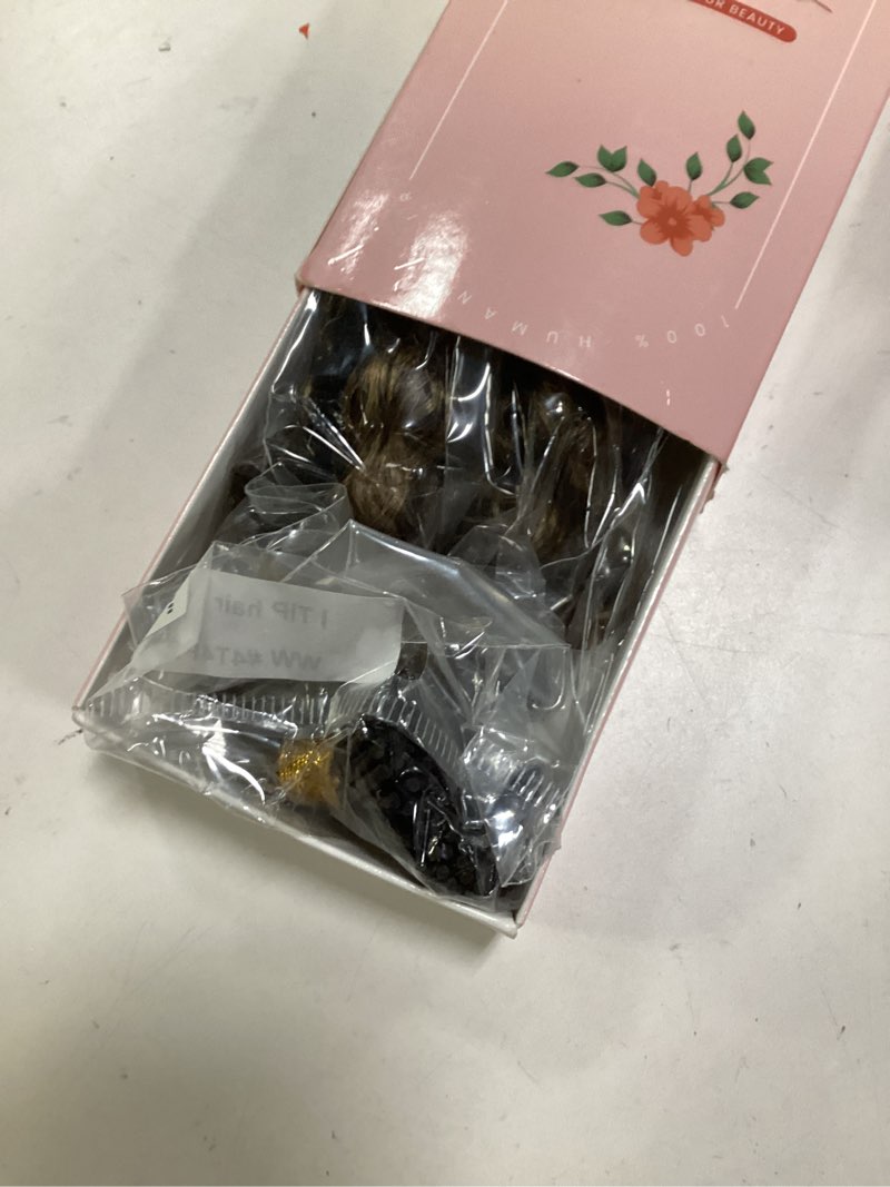 Condition photo showing New/Like New for Pre Bonded Curly I Tip Hair Extensions Natural Black Cold Fusion I Tipped Extensions Human Hair Water Wave Keratin Stick Tipped Hair Extensions 1g/strand 50g 22 Inch #1B-WW 22 Inch