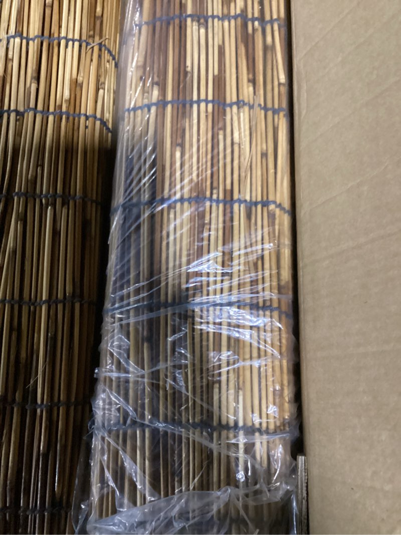 Condition photo showing Good Condition for natural reed fencing,5.5ft x 16.4ft reed fence balcony reed fence privacy reed screen for outdoor backyard patio(brown)