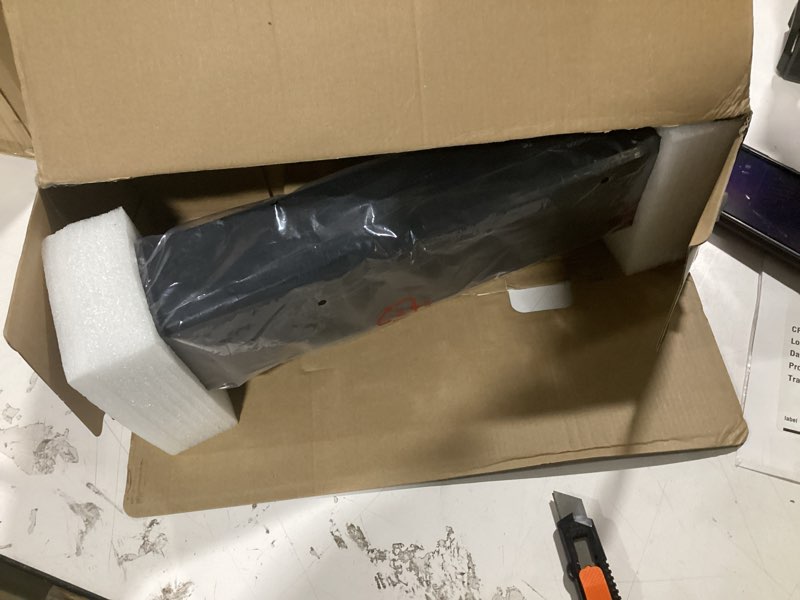 Condition photo showing As Is for nylavee computer speakers, hi-fi stereo computer sound bar with bluetooth & 3.5mm aux, usb/usb-c powered for desktop pc, laptop & monitor, built-in mic and headphone jack no lights
