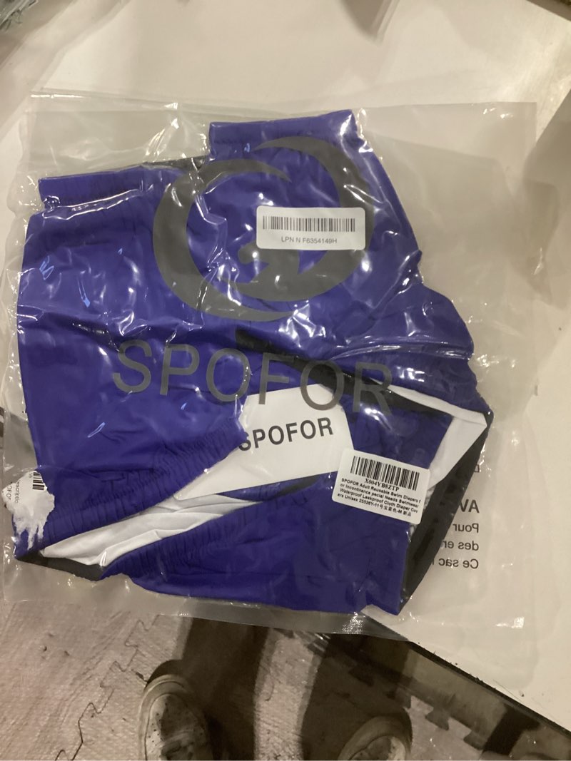 Condition photo showing New/Like New for adult reusable swim diapers for incontinence special needs swimwear waterproof leakproof cloth diaper covers unisex royalblue m