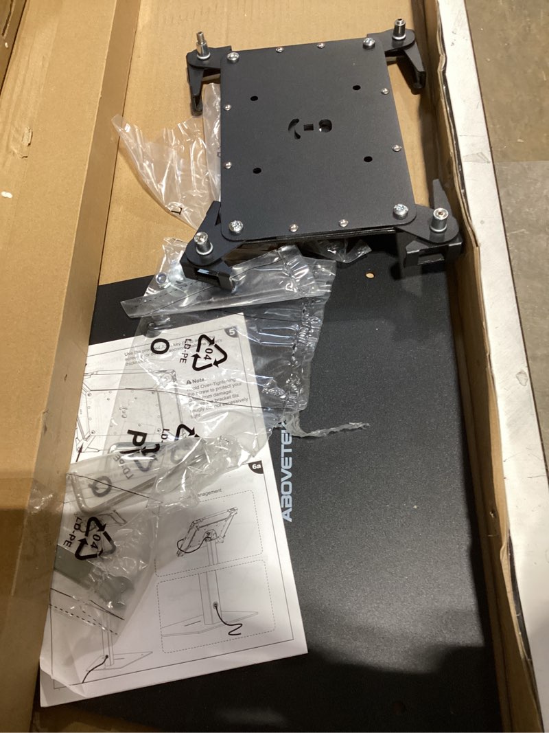 Condition photo showing Good Condition for abovetek security ipad kiosk floor stand, anti-theft pos tablet stands for retail business, height adjustable tablet floor stand, 360° swivel universal locking holder fits 9.7"-13" ipads/ipad pro/air black