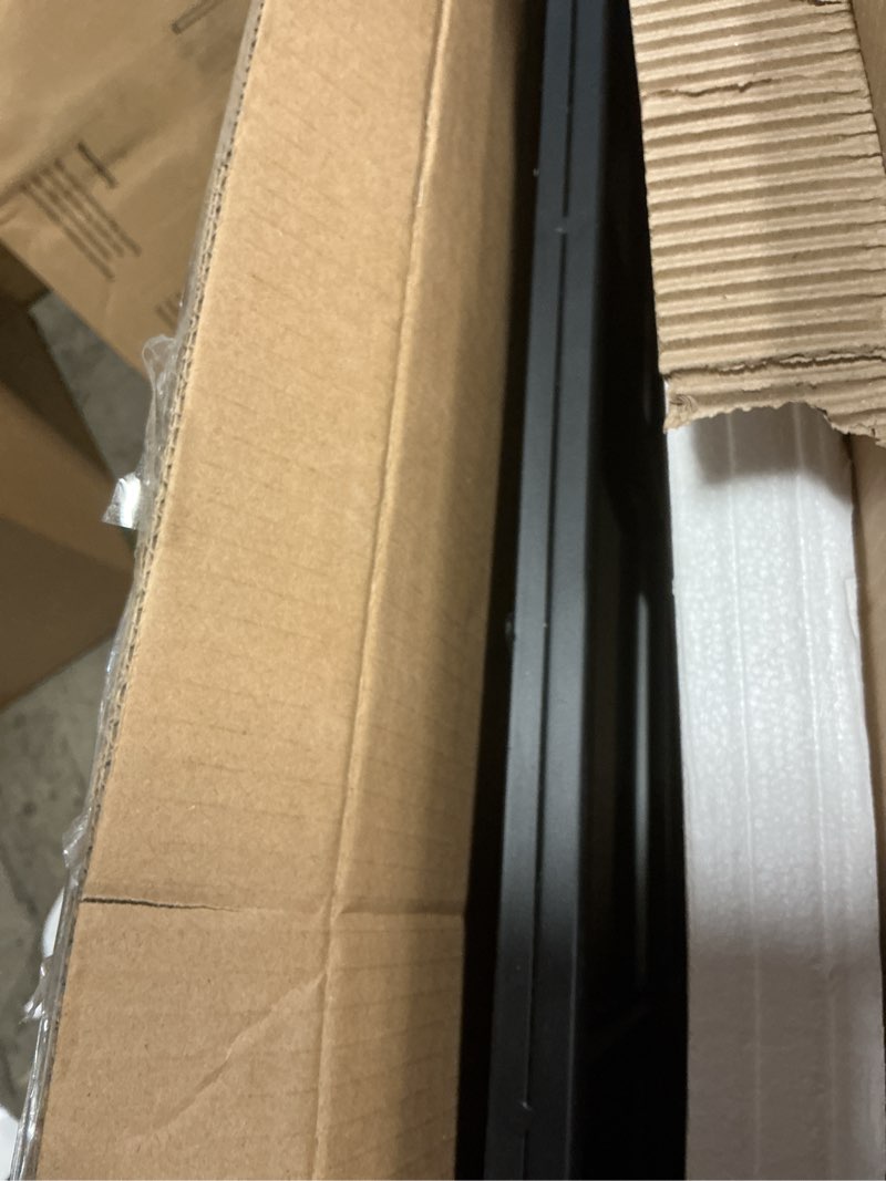 Condition photo showing Good Condition for ironsmithn Black Rectangle Grid Mirror, Window Pane Mirror, Farmhouse Wall Mirrors, Minimalism Long Wall Mounted Mirrors for Living Room, Bedroom, Hallway, Fireplace
