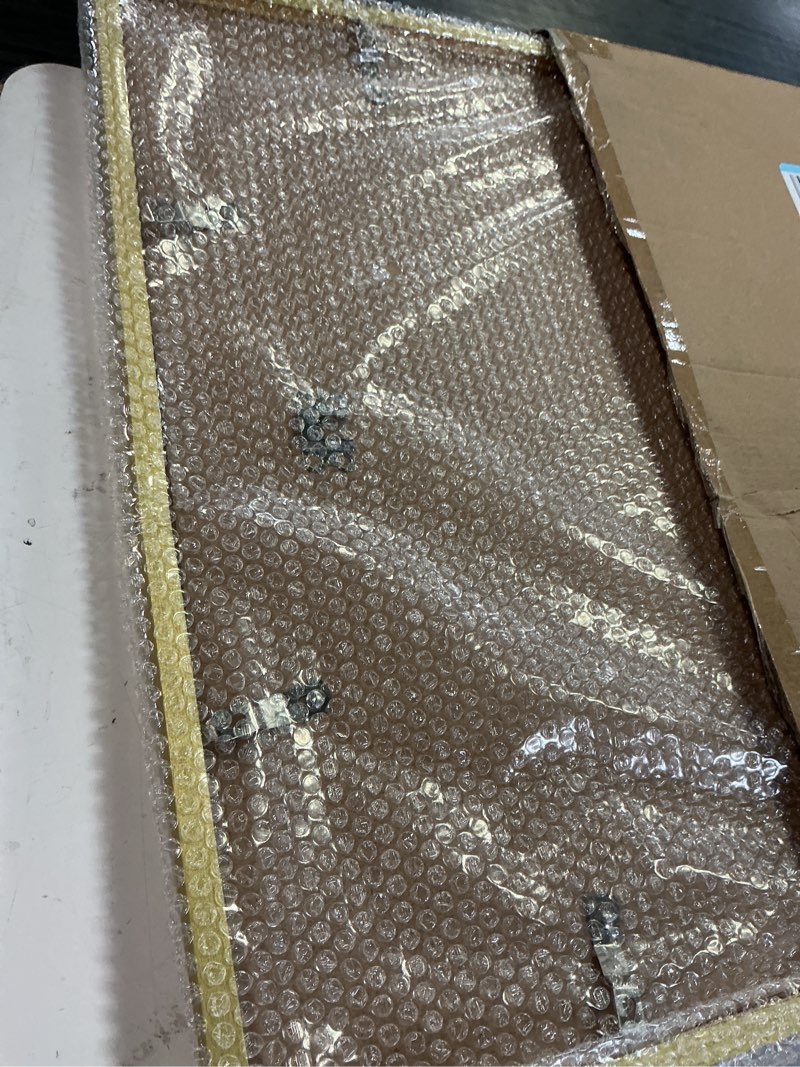 Condition photo showing As Is for upsimples 18x24 picture frame, display pictures 16x20 with mat or 18 x 24 without, wall hanging poster frames, gold, 1 pack