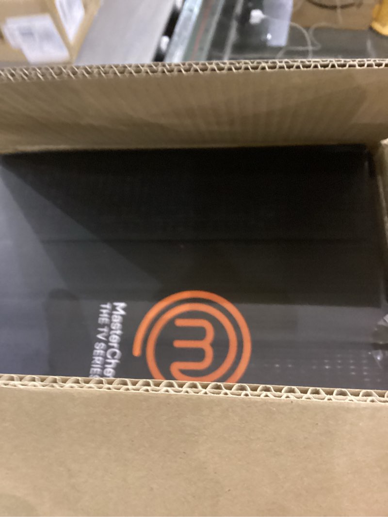 Condition photo showing New/Like New for MasterChef Airfryer 4.75 Qt Compact Air Fryer with Digital Display, 7 Simple Cooking Presets & Fully Adjustable Temperature, Easy Clean Detatchable Basket, 1400W, 4.5 Liter, For 2-4 People, Black