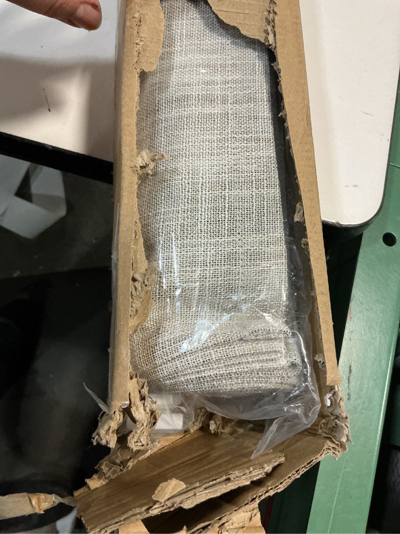 Condition photo showing Good Condition for no Drill Cordless Roman Shades for Windows, 40" W × 64" H - 100% Blackout - Linen - Beige 100% Blackout - Linen - Beige 40" W × 64" H