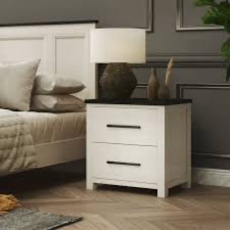 Roundhill furniture raelynn 3 - piece (NightStand) (Black)