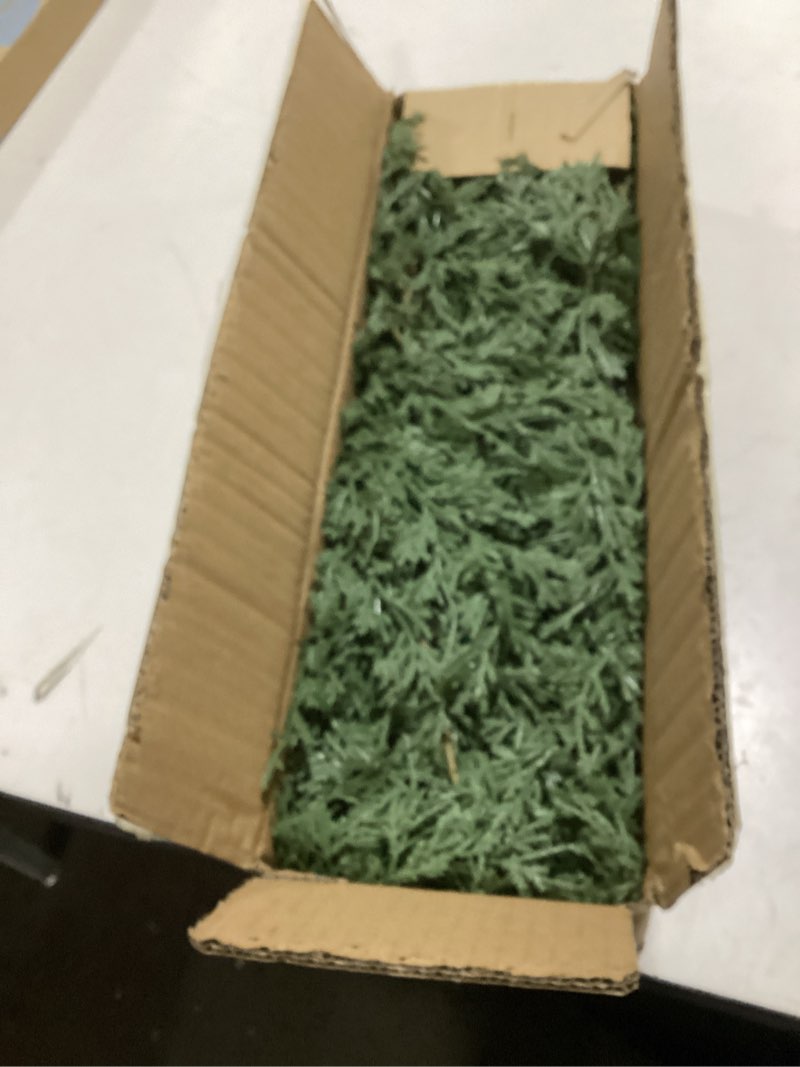 Condition photo showing Good Condition for 6FT Cedar Garland, 144 Tips Real Touch Christmas Garland, Artificial Winter Pine Garland for Mantle Table Stairs Wall, Outdoor Christmas Decorations Indoor Greenery Garlands Holiday Decorations 1Pcs-6Ft-144Tips