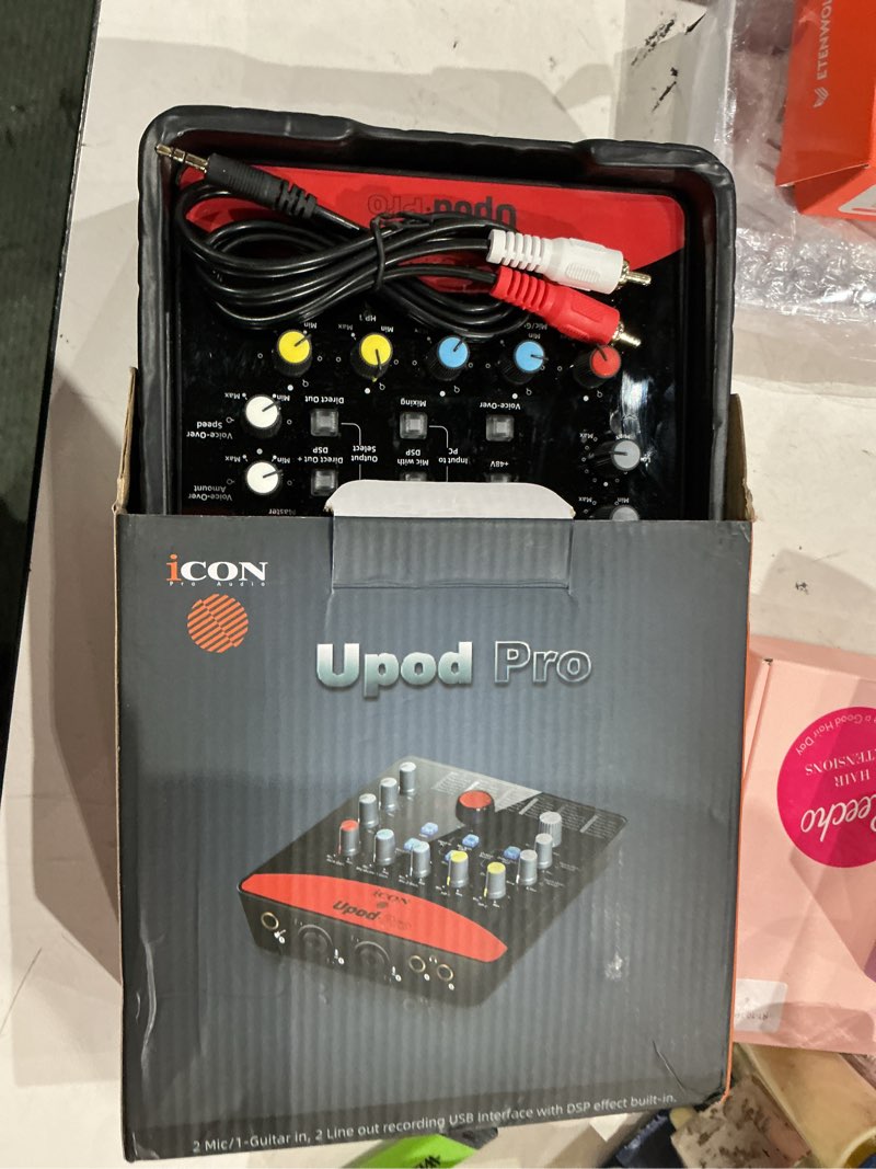 Condition photo showing Good Condition for icon pro audio upod pro recording usb interface with dsp effect built-in.