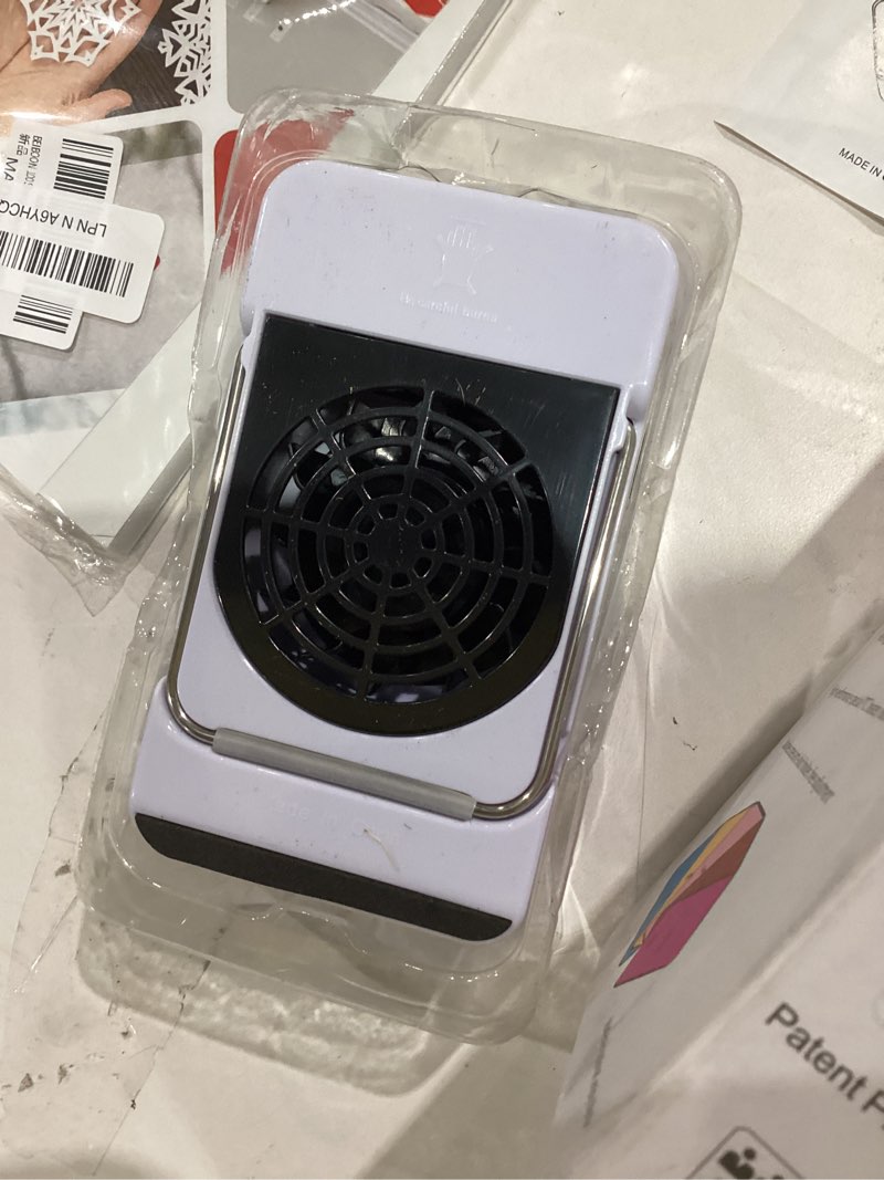 Condition photo showing As Is for Safety Energy-saving Heater Mini Portable Room Office Desktop Electric Fan Heater Air Warmer Black