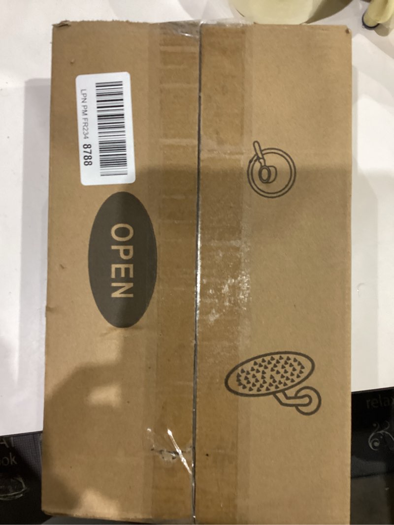 Condition photo showing New/Like New for Brushed Gold Shower Faucet Single Function Trim Kit with Rough-in Valve Set Bath Rainfall Shower System 8inch Square Stainless Steel Metal Shower Head