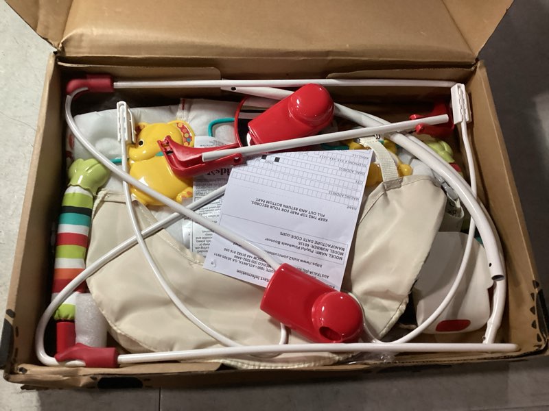 Condition photo showing New/Like New for Bright Starts Portable Baby Bouncer Soothing Vibrations Infant Seat with Removable-Toy-Bar, 0-6 Months 6-20 lbs (Playful Pinwheels)