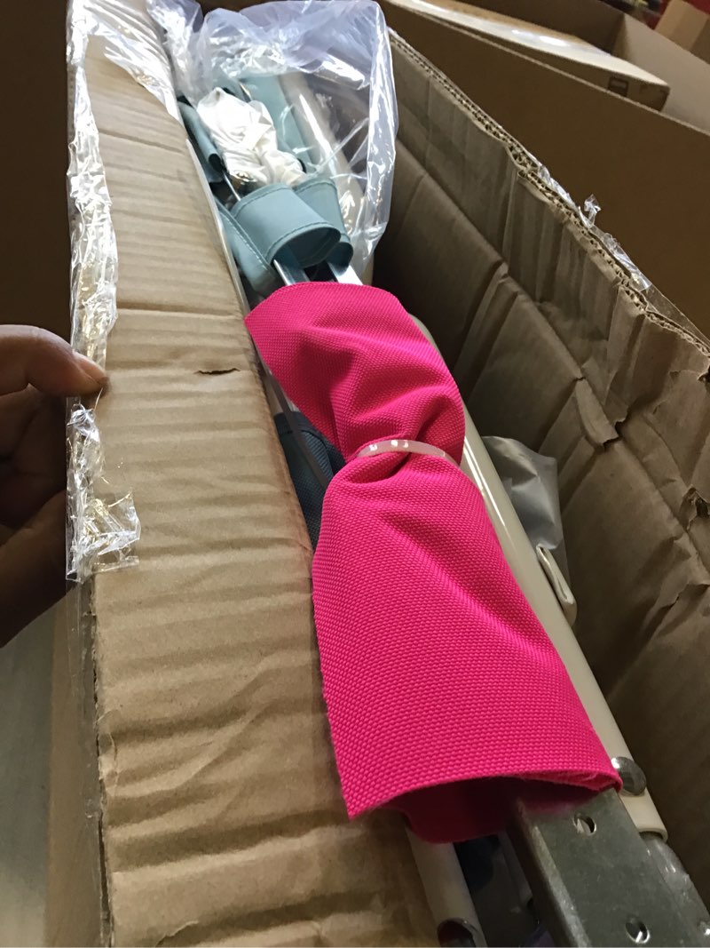 Condition photo showing Good Condition for Backpack Beach Tanning Chair with Canopy Sun Shade & Face Hole, 6 Position Folding Lounge Sun Chair for Adults Outside Reading Sunbathing Poolside Camping Lawn, UPF 50+, Patent Design 1 Royal Blue