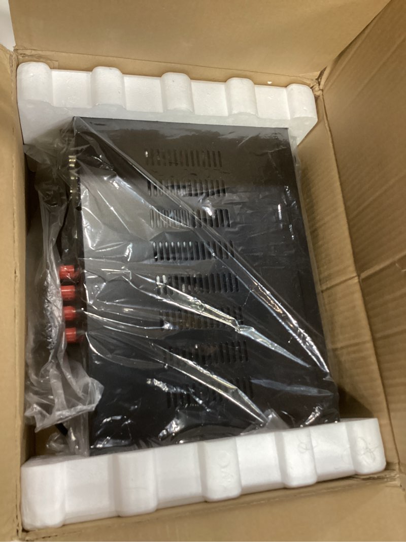 Condition photo showing New/Like New for Donner Stereo Audio Amplifier, 600W Peak 2 Channel Receiver with Bluetooth 5.3, Phono, Optical, Coaxial, USB, FM, 2 Mic-in, Aux, RCA Input for Home, Karaoke, Theater Speakers, MAMP2 2 CH, 600W