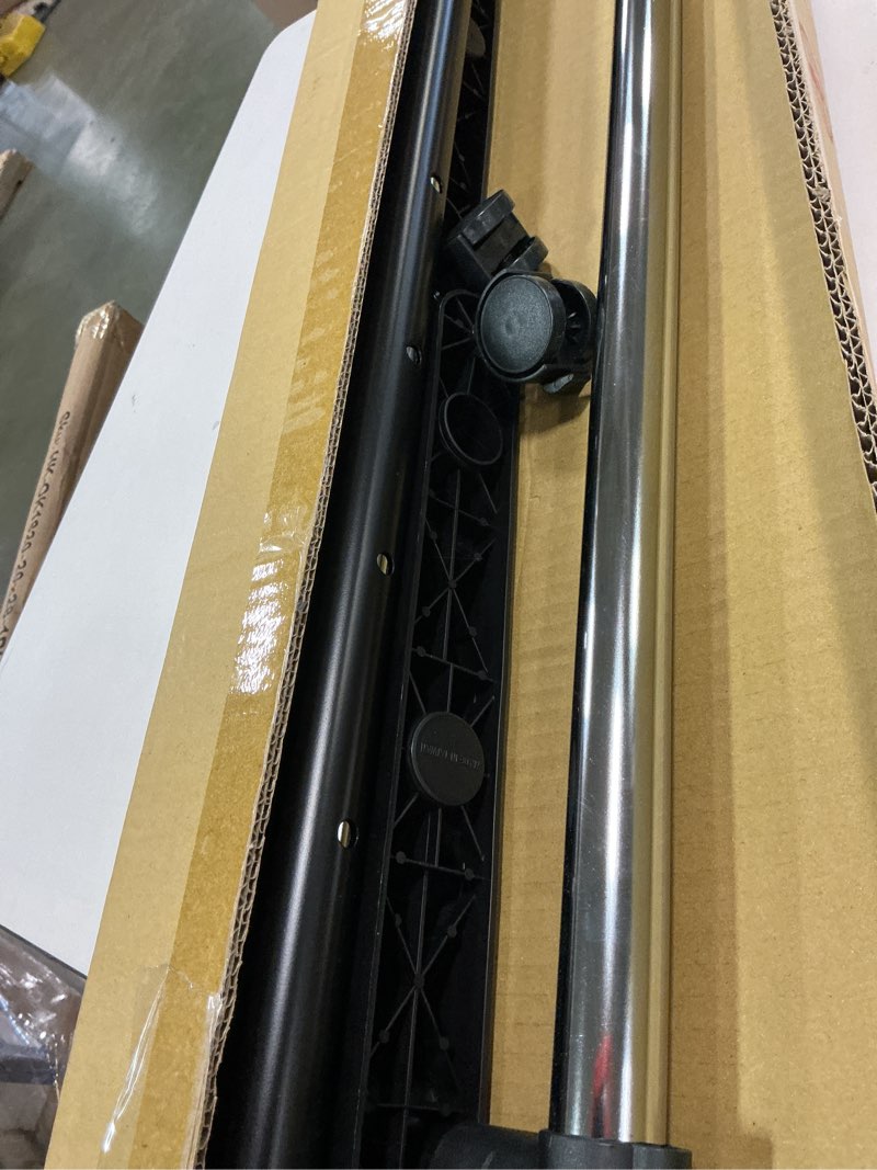 Condition photo showing As Is for ikloo Clothing Rack with Wheels for Hanging Clothes | Extendable and Adjustable Garment Racks | Freestanding Rolling Closet Laundry Racks for Drying | Portable Clothes Organizer with Shelves | Chrome Chrome Small