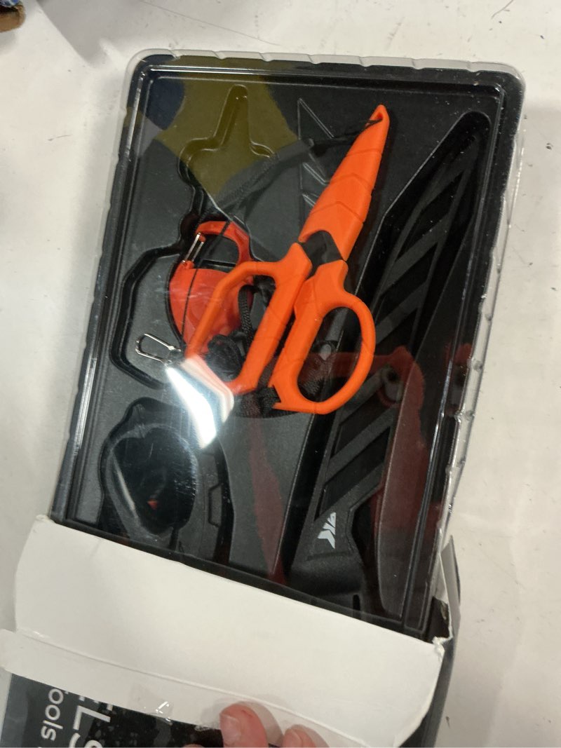 Condition photo showing Good Condition for kastking steelstream 6pc fishing tool kit - corrosion resistant fishing pliers with lanyard, fillet knife, floating fish lip gripper, fishing braid scissors, tool retractor, fishing gifts for men