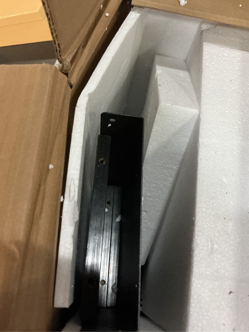 Condition photo showing New/Like New for huuger narrow sofa table with 2 power outlets, 110.2-157.5 inch adjustable length, behind the couch table with usb-c port, long entryway console table, anti-tip kit, for living room, black black 110.2-”157.5”w x 29.5h“