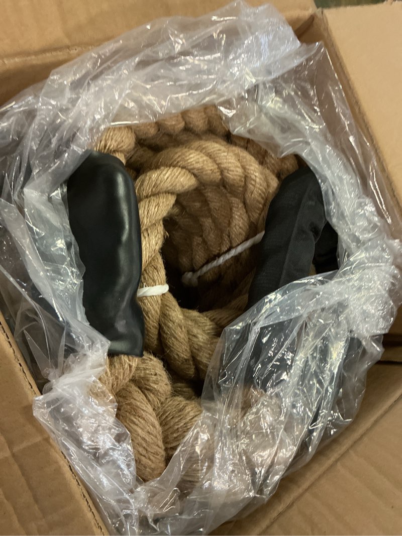 Condition photo showing New/Like New for Perantlb Outdoor Climbing Rope for Fitness and Strength Training, Workout Gym Climbing Rope, 1.5'' in Diameter, Length Available: 8,10, 15, 20, 25, 30,40, 50 Feet… 30 ft Without Hook