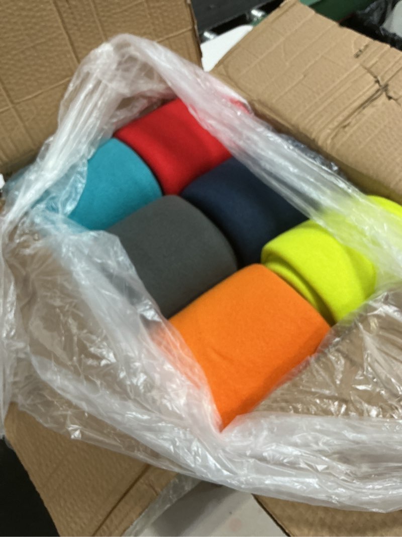 Condition photo showing New/Like New for fleece throw blankets 6 pack bulk blankets solid 50 x 60 inch kids lightweight warm soft for pet cozy travel blankets airplane small throws camping gifts assorted blankets for home, bed, sofa, dorm multicolor#6 pack of 6 - 50 x 60 inch