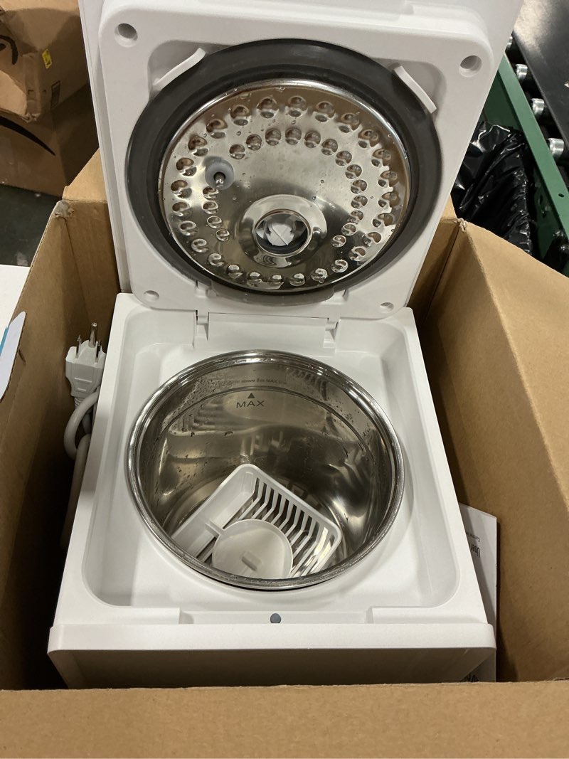 Condition photo showing As Is for 3L Stainless Steel Warm Mist Humidifier with Easy Clean and Warm Steam Function, Healthy Air Mist Humidifiers for Bedroom Living Room, with Sleep Mode and Auto-off Setting