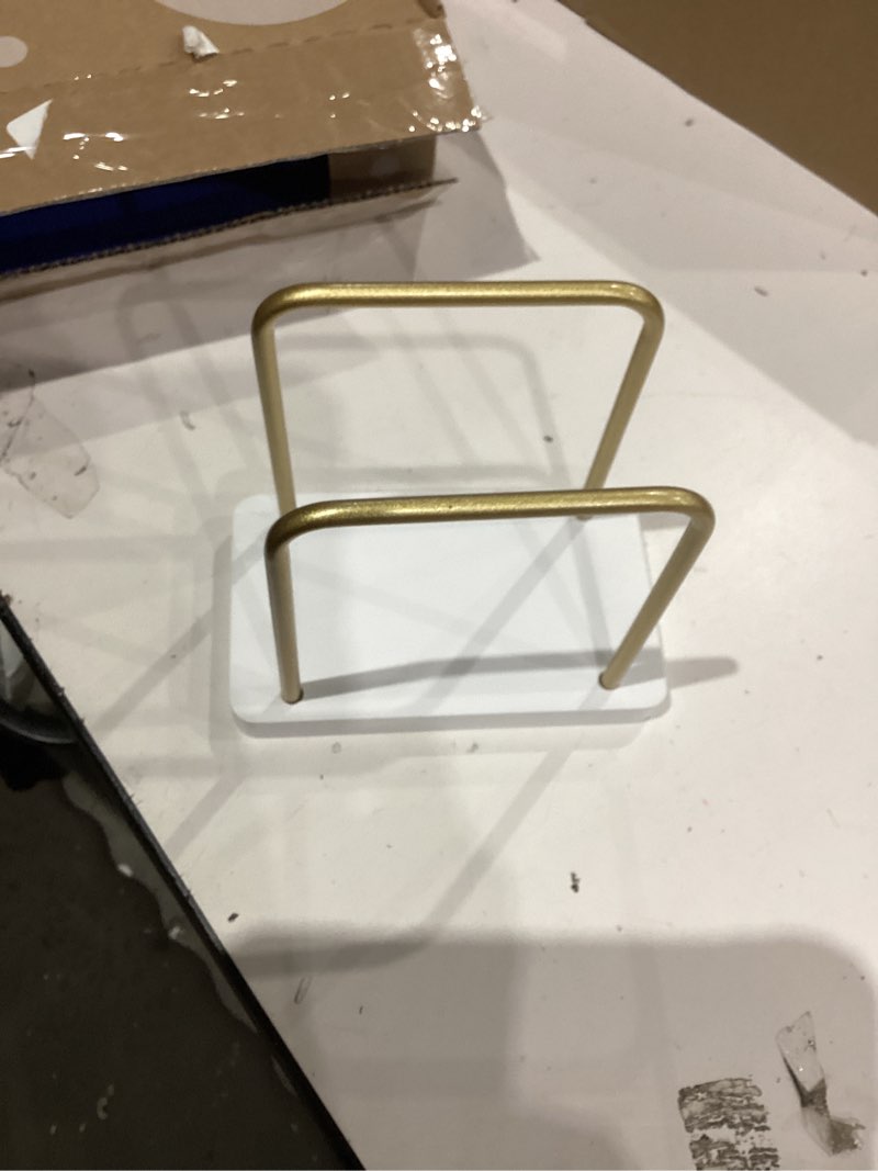 Condition photo showing Good Condition for Mkono Napkin Holder for Table Wooden Paper Napkin Dispenser Servilletero for Kitchen Dining Room Cocktail Bar Party Outdoor, White