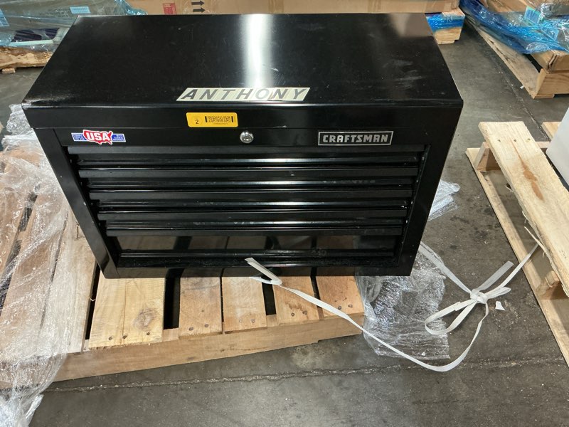 Condition photo showing As Is for craftsman 26 5-drawer tool chest