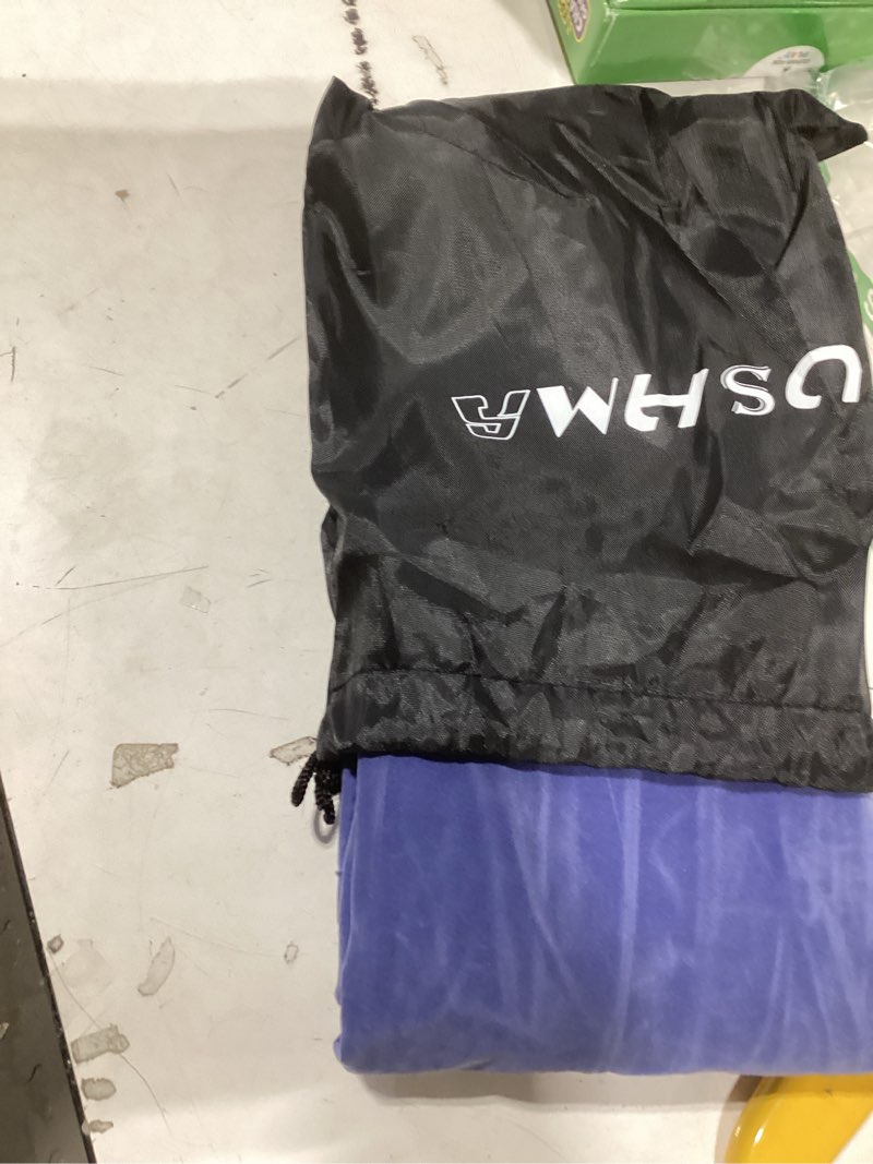 Condition photo showing Good Condition for USHMA Inflatable Wedge Pillow, Portable Travel Wedge Pillow, Fast Inflation & Deflation Inflatable Wedge Pillows for Travel, Blow Up Sleeping Back Knee Bed (Blue)