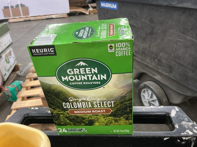 Condition photo showing New/Like New for (05-27)green mountain coffee colombia select keurig k-cup coffee pods - medium roast - 24ct