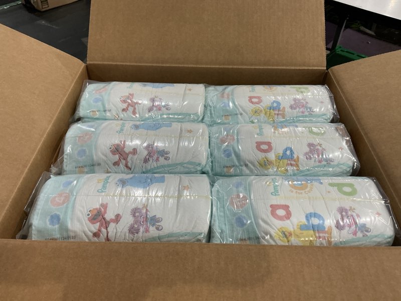 Condition photo showing New/Like New for pampers diapers - baby dry - size 4, 150 count, absorbent disposable infant diaper (packaging may vary) size 4 150