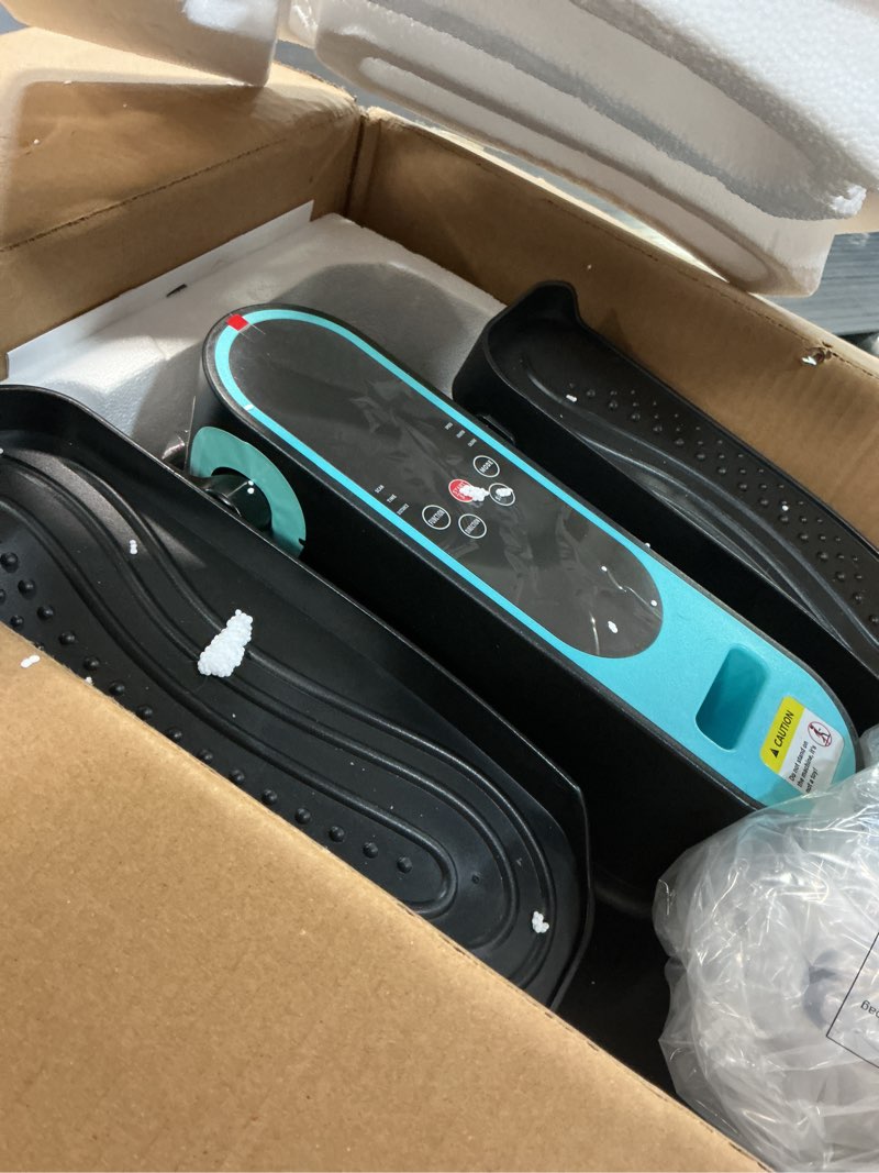 Condition photo showing Good Condition for 2025 New Under Desk Elliptical Machine,Portable Seated Pedal Exercise Machine for Seniors, 12 Adjustable Speed Elipse Leg Exerciser with Remote Control,Quiet Foot Exercise Machine for Home Office Blue