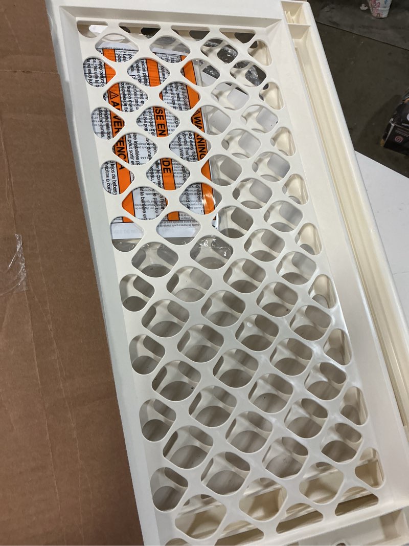 Condition photo showing Good Condition for toddleroo by north states - supergate ergo baby gate: plastic baby gate for stairs & doorways - adjustable indoor safety gate - made in usa - 26 to 42 inches wide - 26 inches tall - ivory
