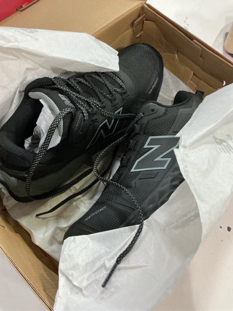 Condition photo showing Good Condition for (size:8)new balance fresh foam cremorne composite toe safety shoes for men - non slip, electrical hazard - black/grey, low rise 8 black/grey