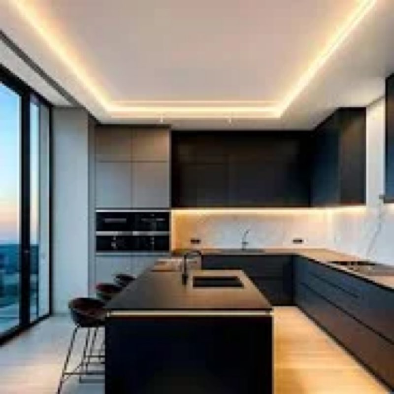 DIY Recessed LED Stair Lighting Flexible Linear Outdoor Lighting Rope Lights Patio