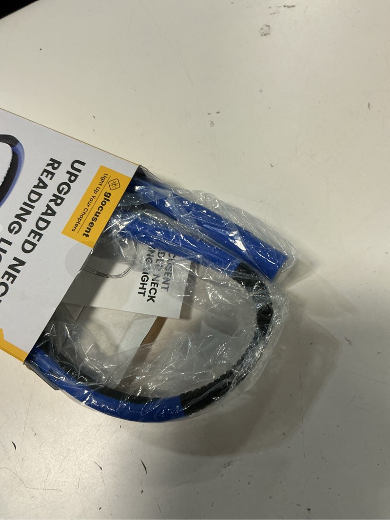 Condition photo showing Good Condition for Glocusent Upgraded LED Neck Reading Light, Book Light for Reading in Bed, 30-min Timer, 3 Colors & 3 Brightness Adjustable, Rechargeable & Long Lasting, Perfect for Reading, Knitting Slim-Medium Lake Blue