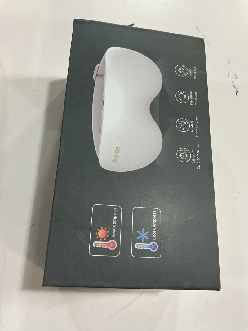 Condition photo showing Good Condition for Eye Massager with Heat and Cooling Therapy, Vibration & Bluetooth Music – 4 Adjustable Modes for Eye Fatigue Relief and Relaxation – Rechargeable, Portable, 2400mAh Battery