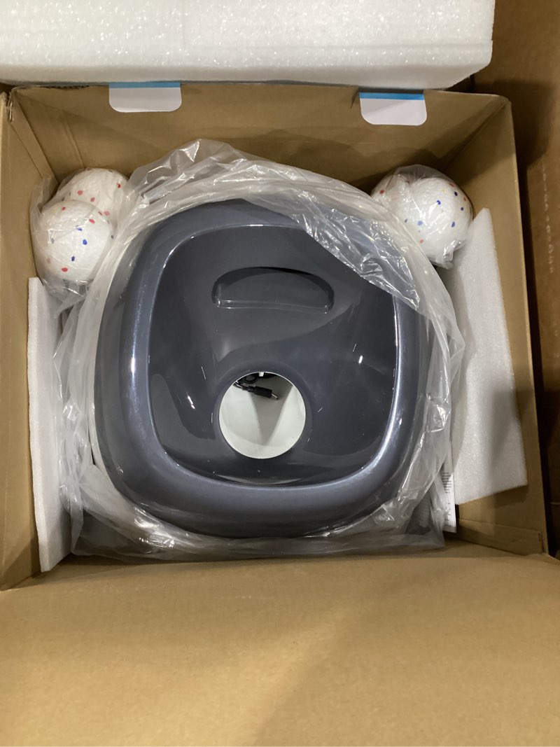 Condition photo showing Good Condition for automatic dog ball launcher for large dogs, machine ball thrower for dogs, with 6 pack 2.5" balls (grey), interactive for boredom, mental stimulation toys