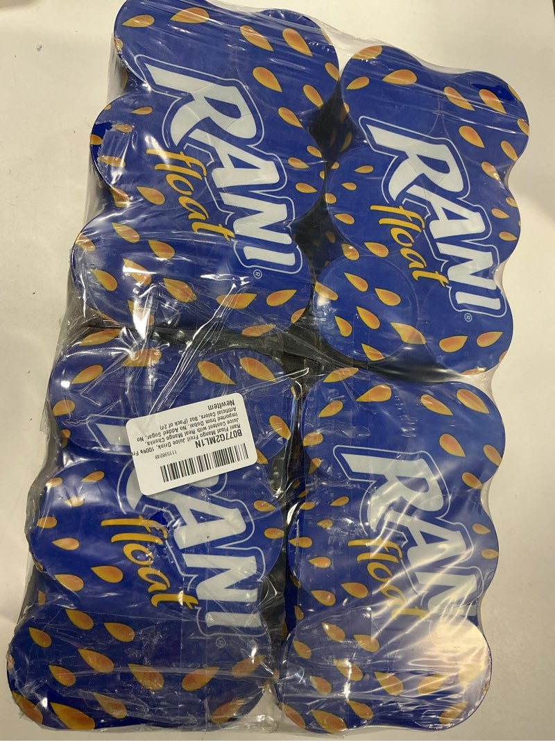 Condition photo showing New/Like New for (Best by 23/MAR/2026) Rani Float Mango Fruit Juice Drink, 100% Fruit Juice Content with Real Mango Chunks, Imported from Dubai, No Added Sugar, No Artificial Colors, 8oz (Pack of 24)